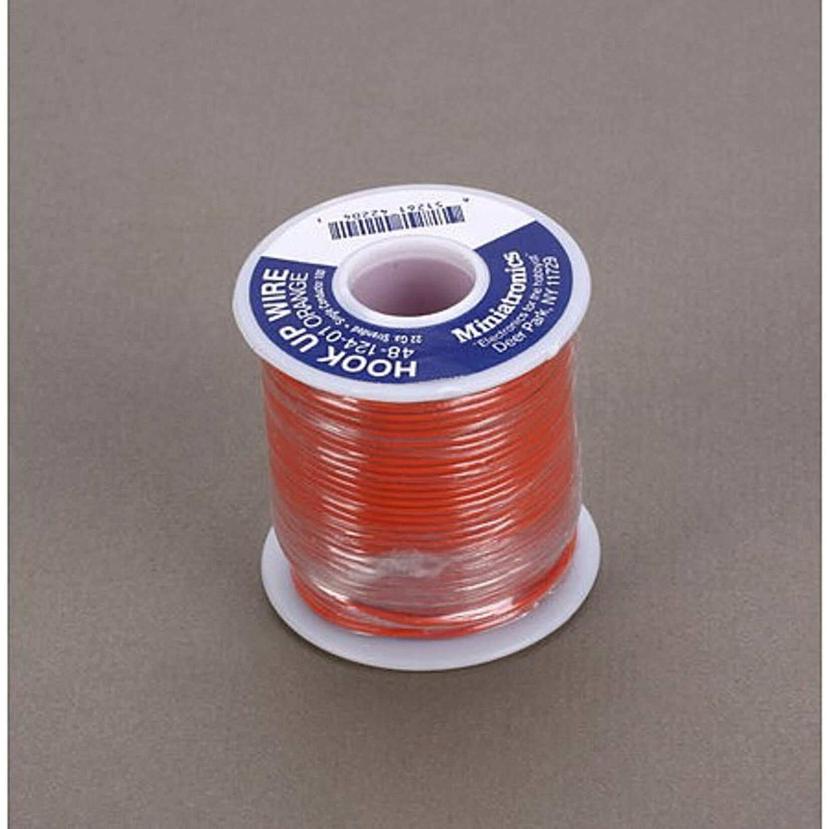 Miniatronics 4812401 22 Gauge Stranded Single Conductor Wire - 100' orange