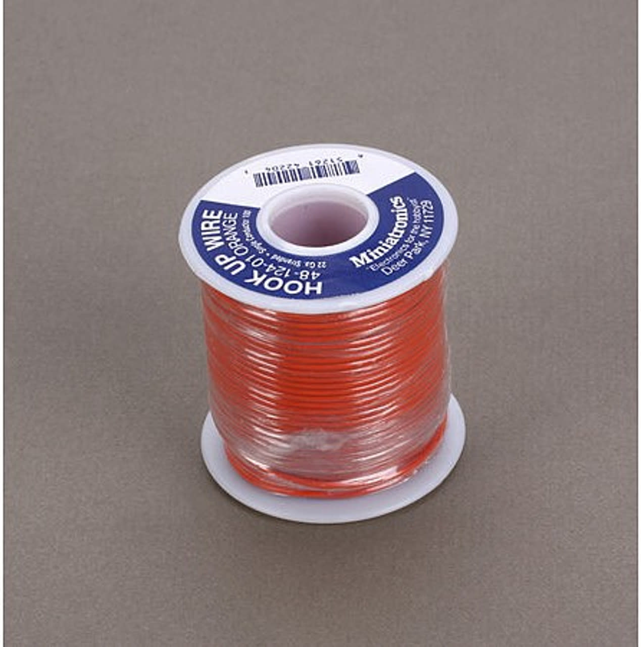 4812401 22 Gauge Stranded Single Conductor Wire - 100' orange