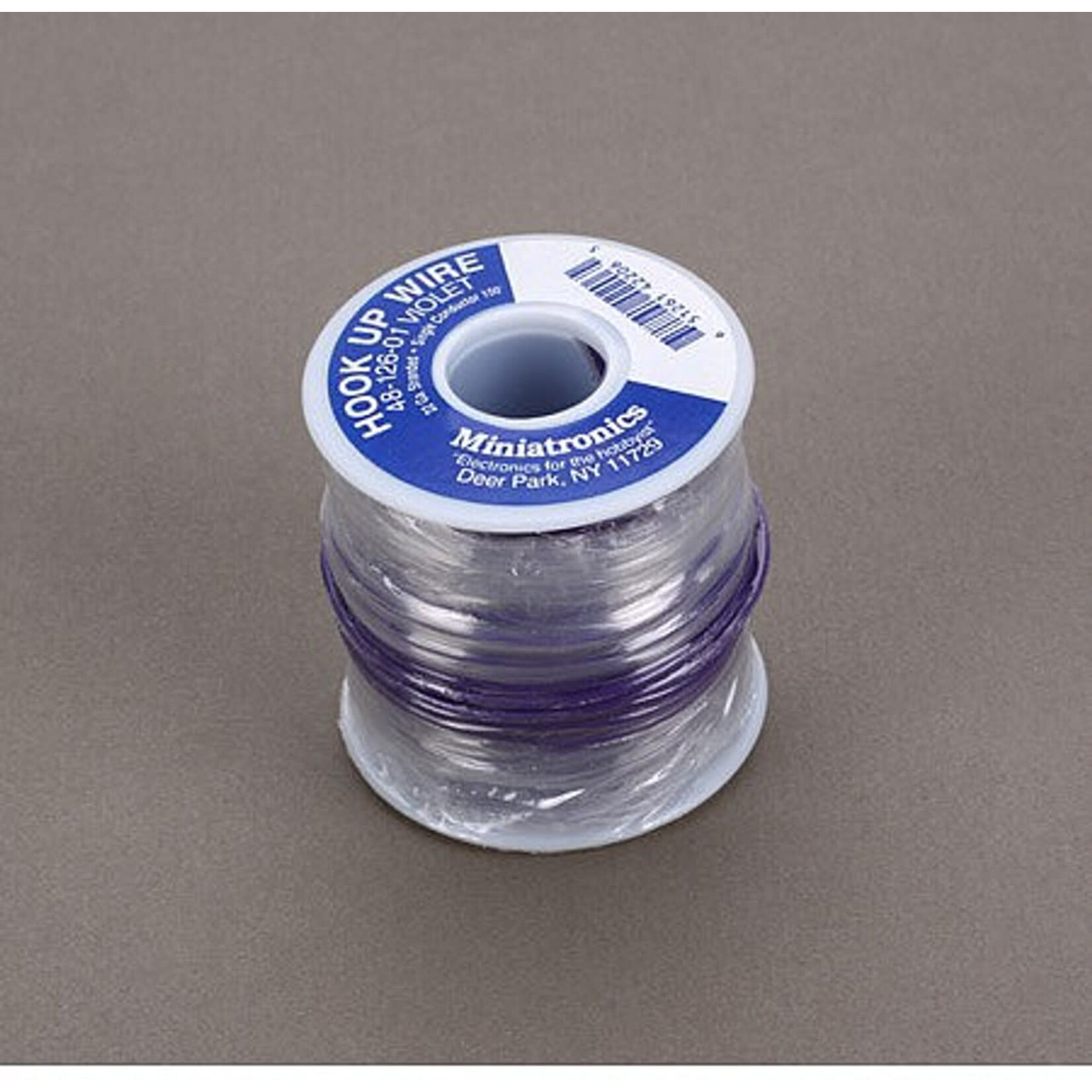 Miniatronics 4812601 22 Gauge Stranded Single Conductor Wire - 100' Violet