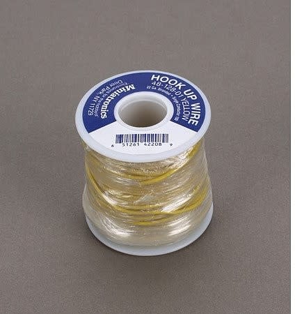 4812801 22 Gauge Stranded Single Conductor Wire - 100' yellow