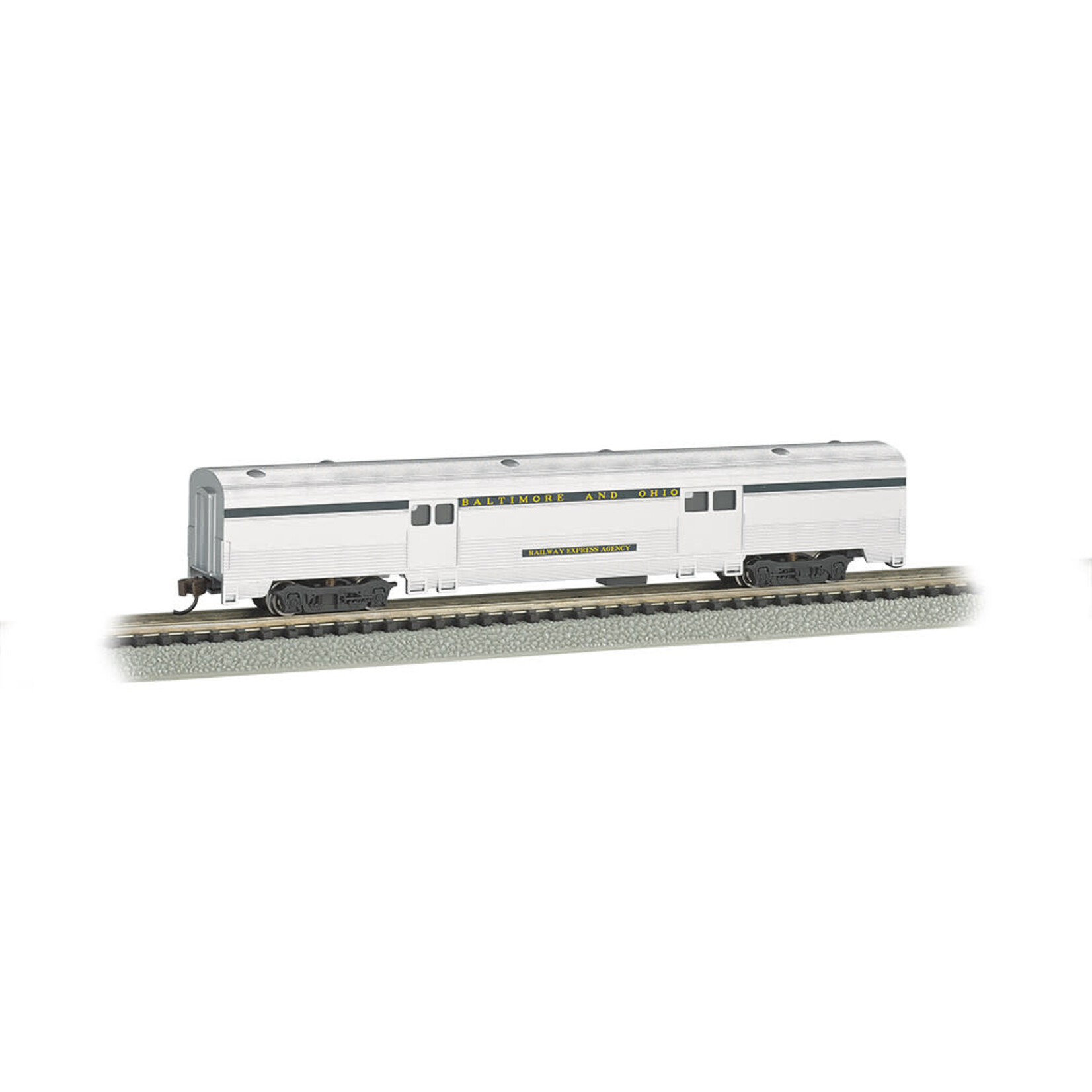 Bachmann 14653 N 72' Streamline Fluted 2 Door Baggage B&O