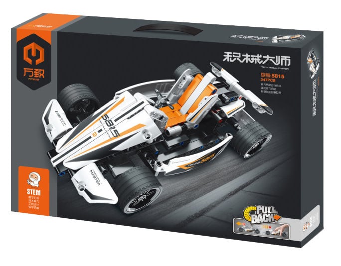 5815 Tech Bricks Pull-Back Kart