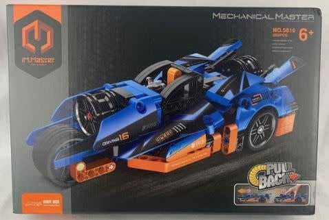 5816 Tech Bricks Pull-Back Motorbike