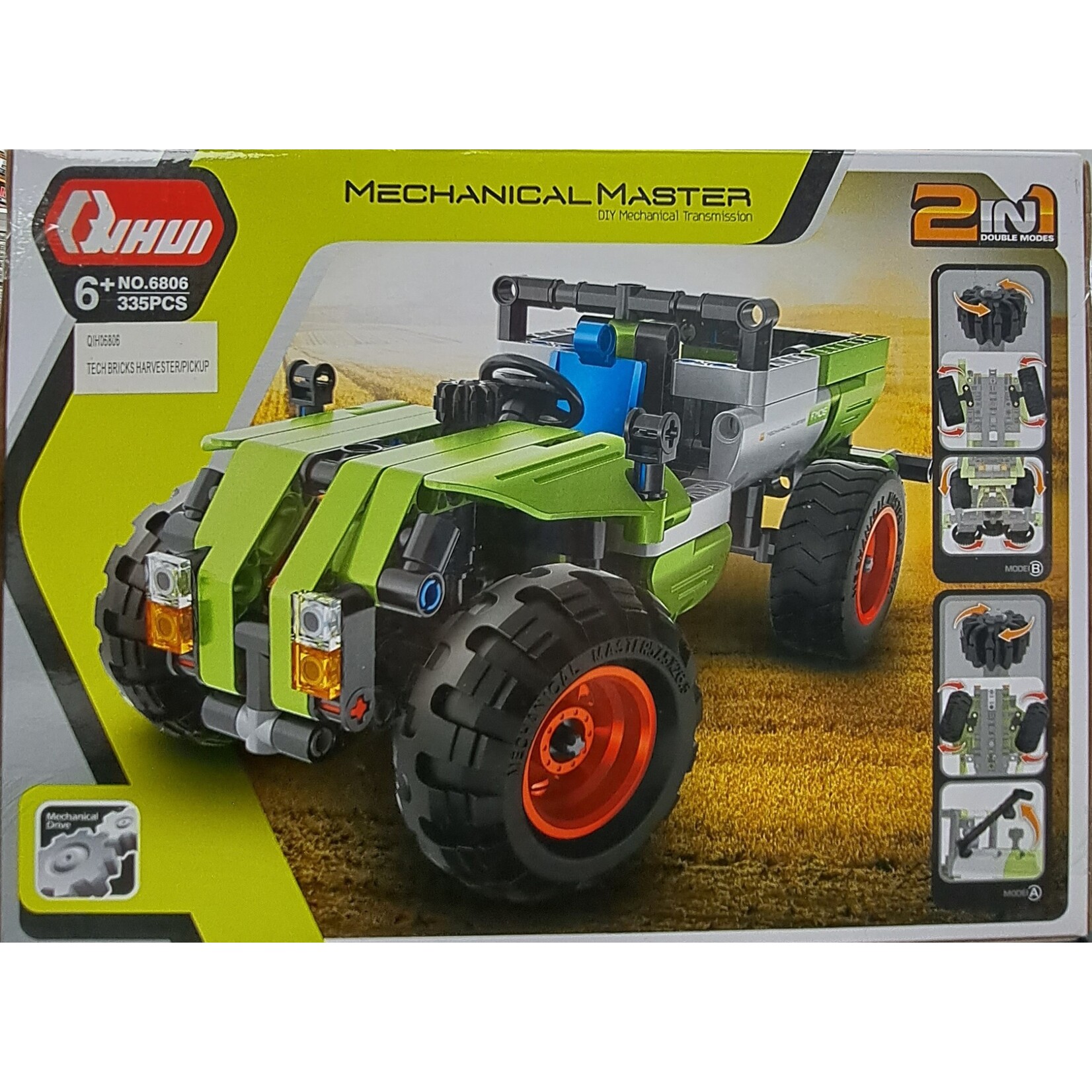 Qihui 6806 Tech Bricks 2n1 Harvester/Pickup