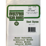 Evergreen 2020 Styrene Freight Car Siding - 6 x 12" Sheet; Scale 3-1/4" Spacing