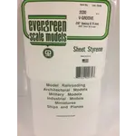 Evergreen 2030 6 x 12" Styrene Siding Sheet, V-Groove .020" Thick