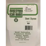 Evergreen 2037 Styrene Car Siding - 6 x 12" Sheet; Scale 3-1/4" Spacing