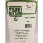 Evergreen 2080 6  x 12" Styrene Siding Sheet, V-Groove .020" Thick