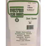 Evergreen 2100 6 x 12" Styrene Siding Sheet, V-Groove .020" Thick