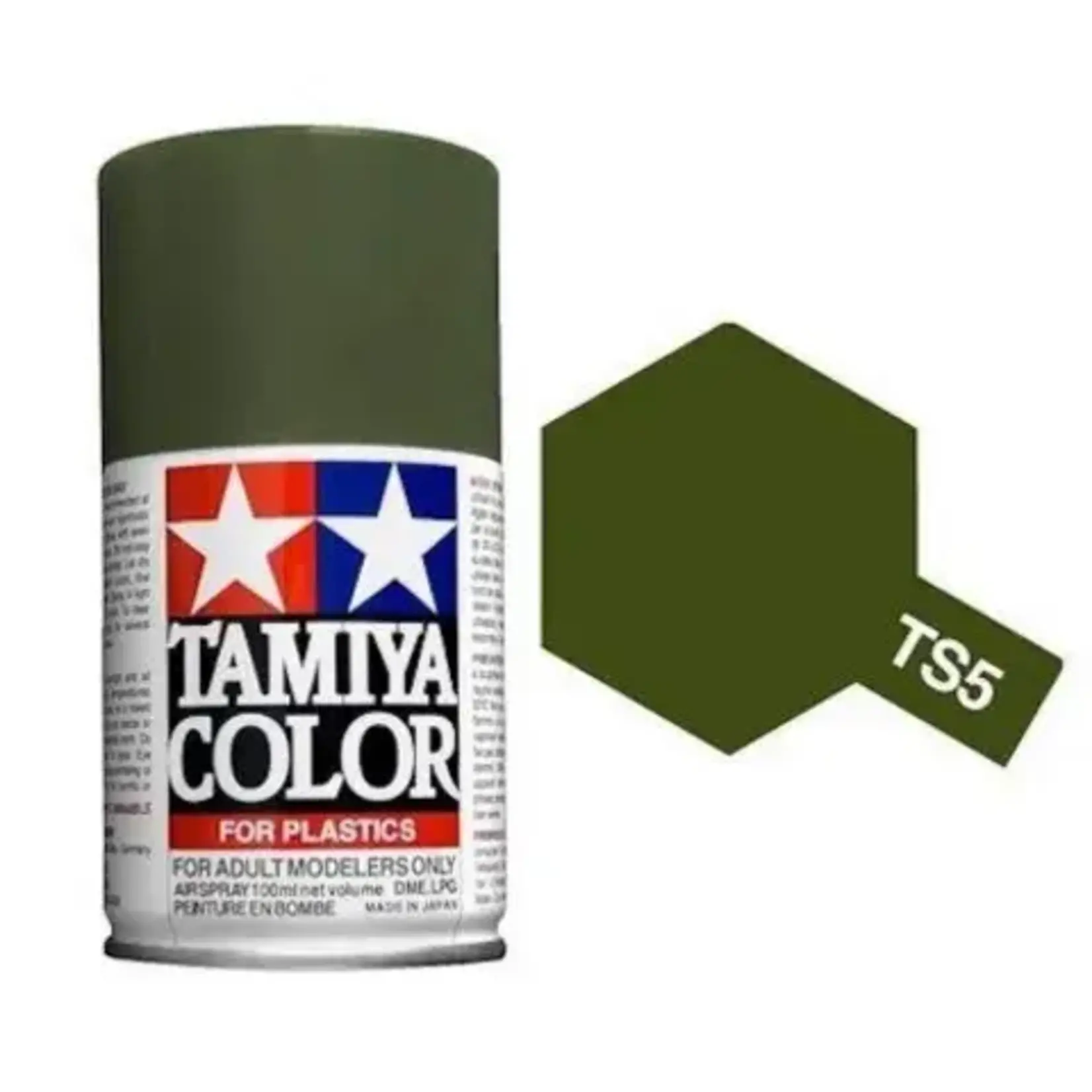 Tamiya TS5 Olive Drab Spray Paint Chuck's Trains & Hobby Depot