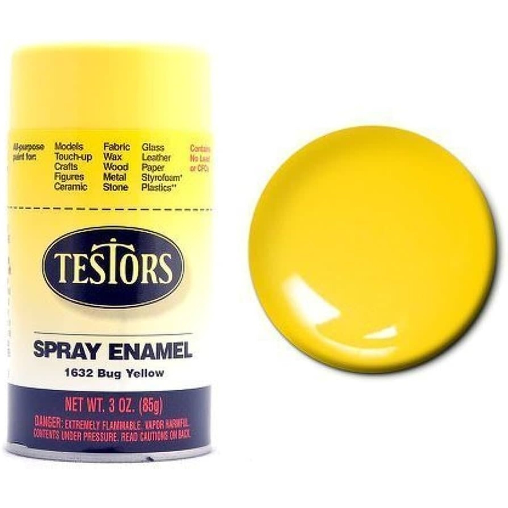 Testors 1632 Bug Yellow Spray