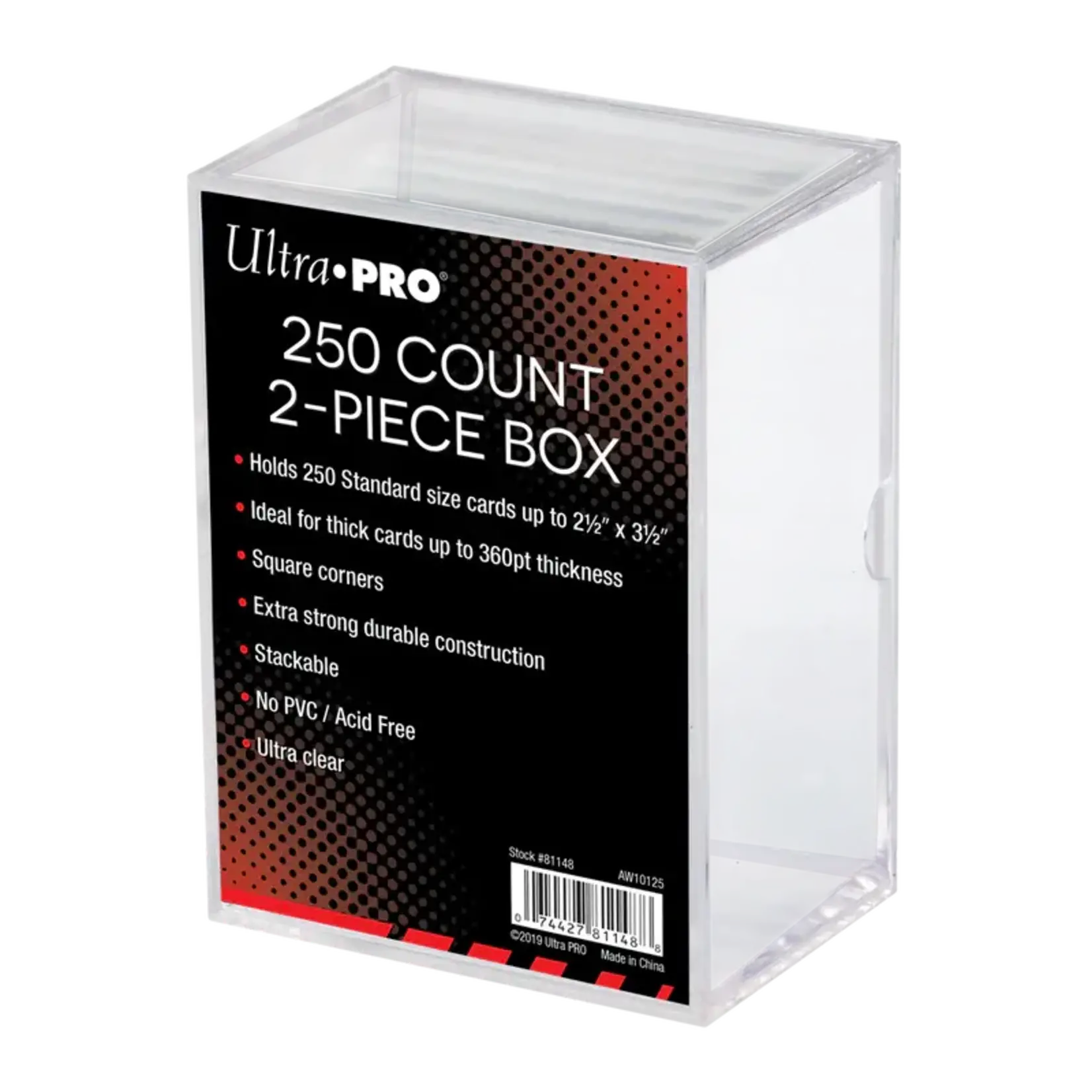 UltraPRO 81148 250 Count Clear 2 Piece Box