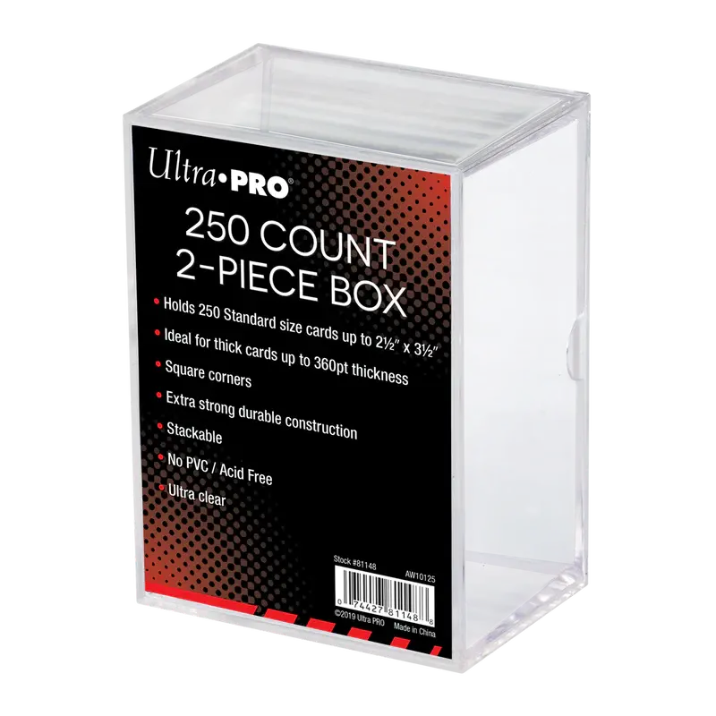 81148 250 Count Clear 2 Piece Box