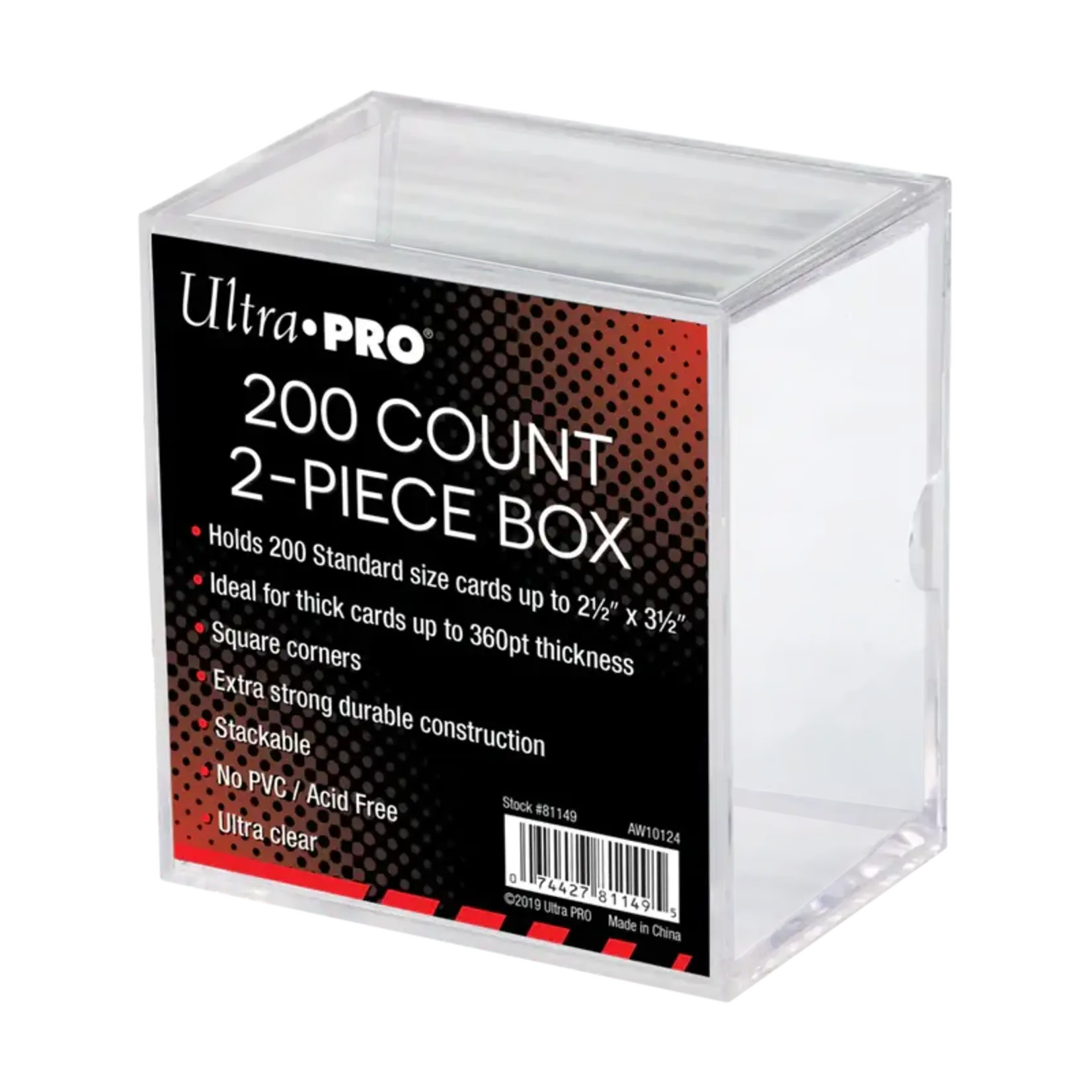 UltraPRO 81149 200 Count Clear 2 Piece Box