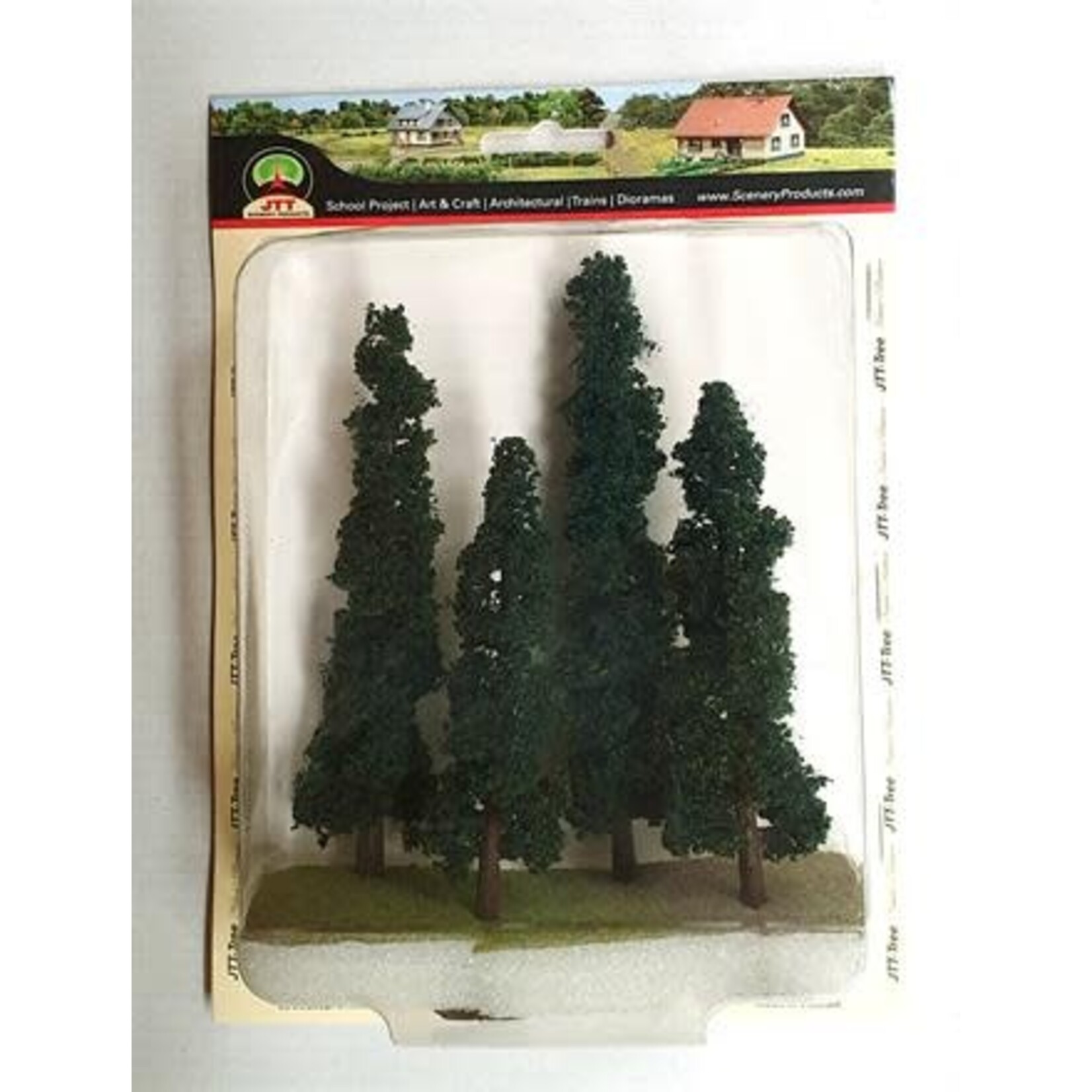 JTT 92160 4" to 6" Standing Conifers 4pc