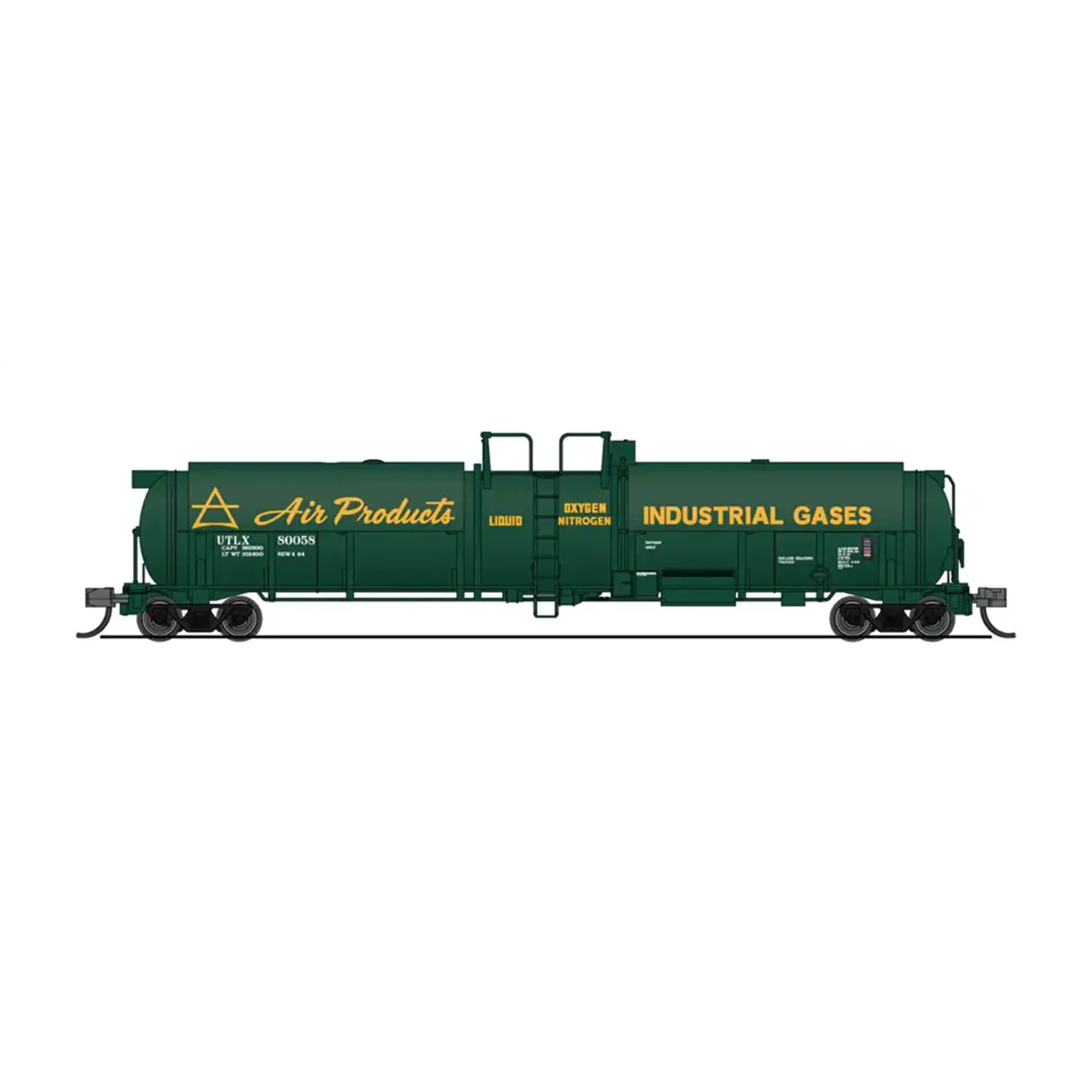 Broadway Limited 3830 N Cryogenic Tank Car, Air Products
