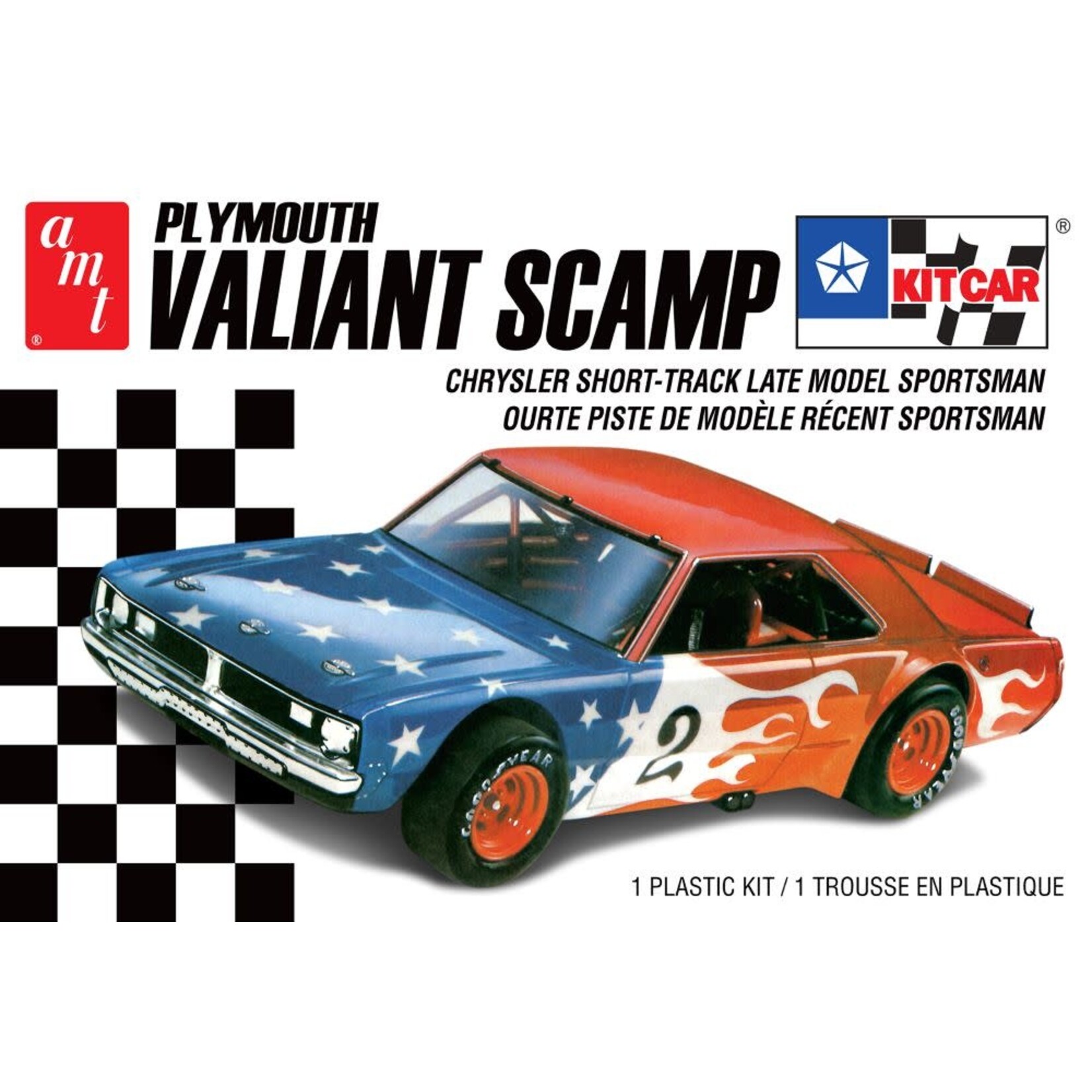 AMT 1171 1/25 Plymouth Valiant Scamp Kit Race Car