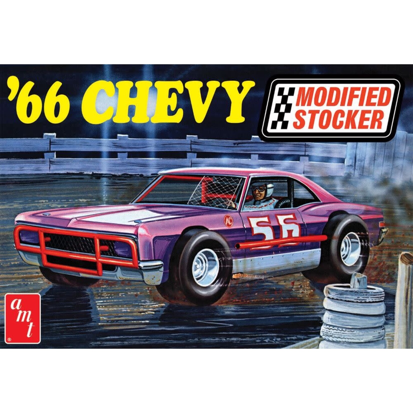 AMT 1183 1/25 1966 Chevy Impala Modified Stocker Race Car