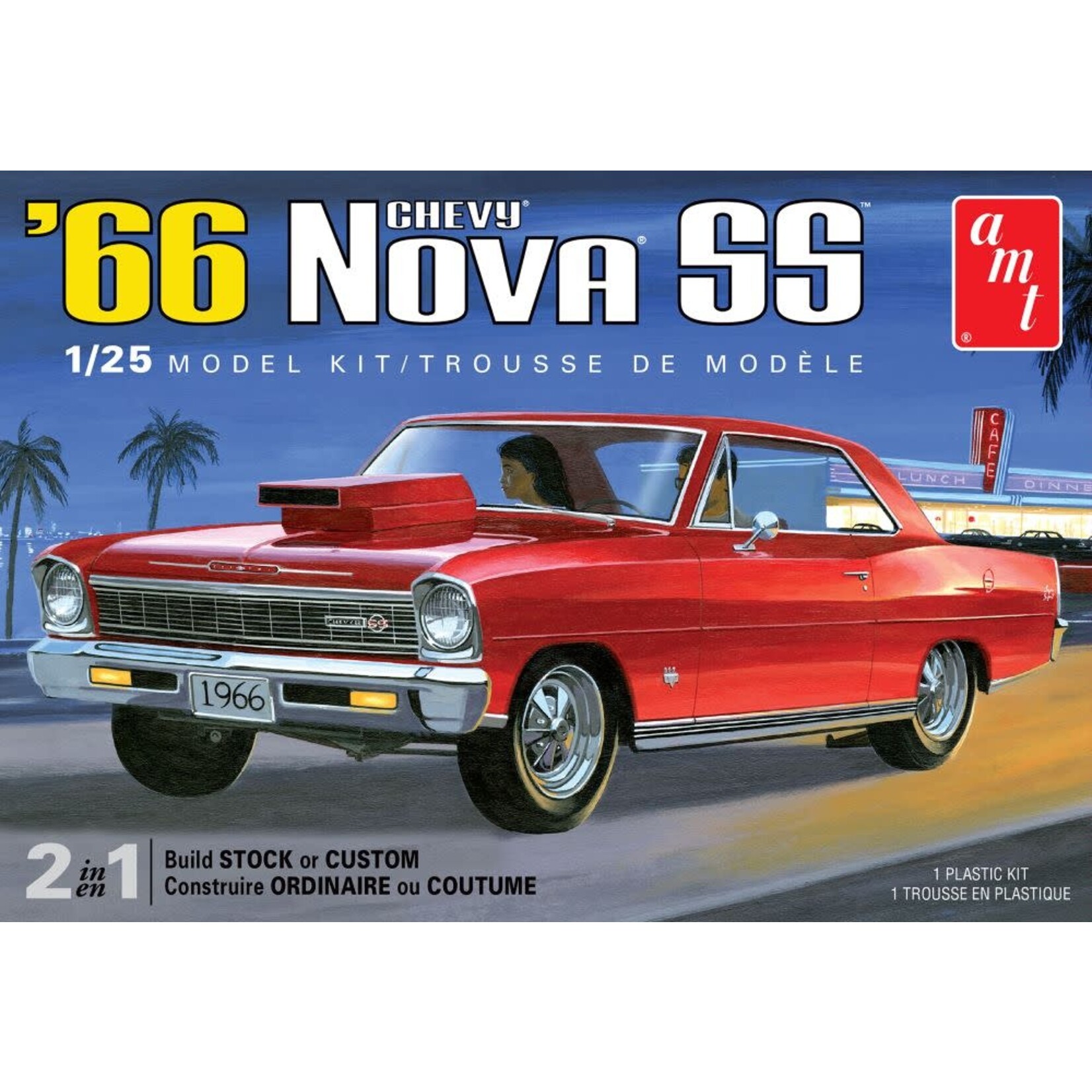 AMT 1198 1/25 1966 Chevy Nova SS - 2 in 1