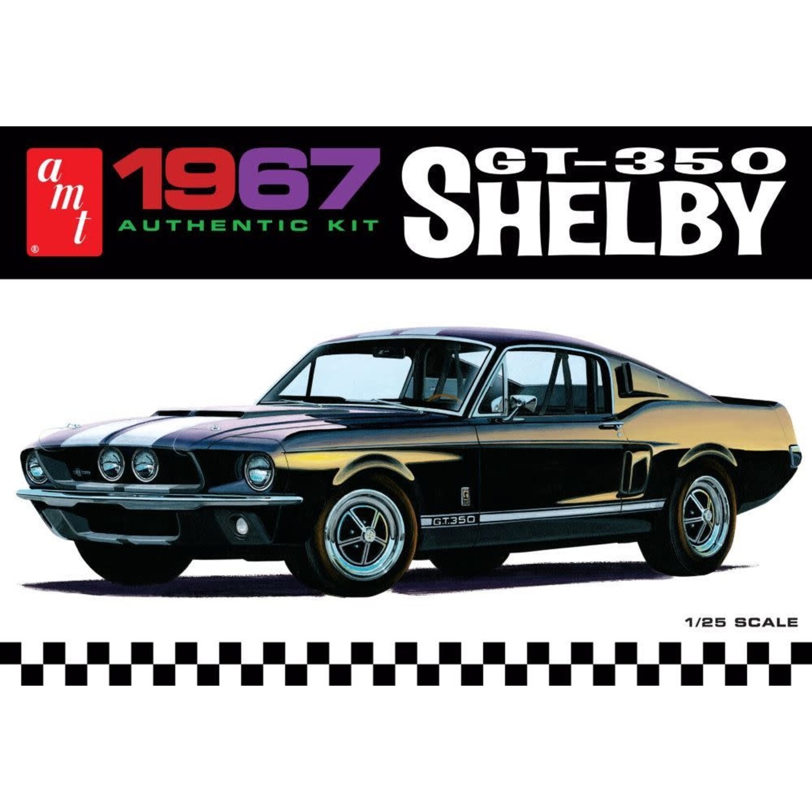 AMT 834 1/25 1967 Shelby GT350 - Molded in Black