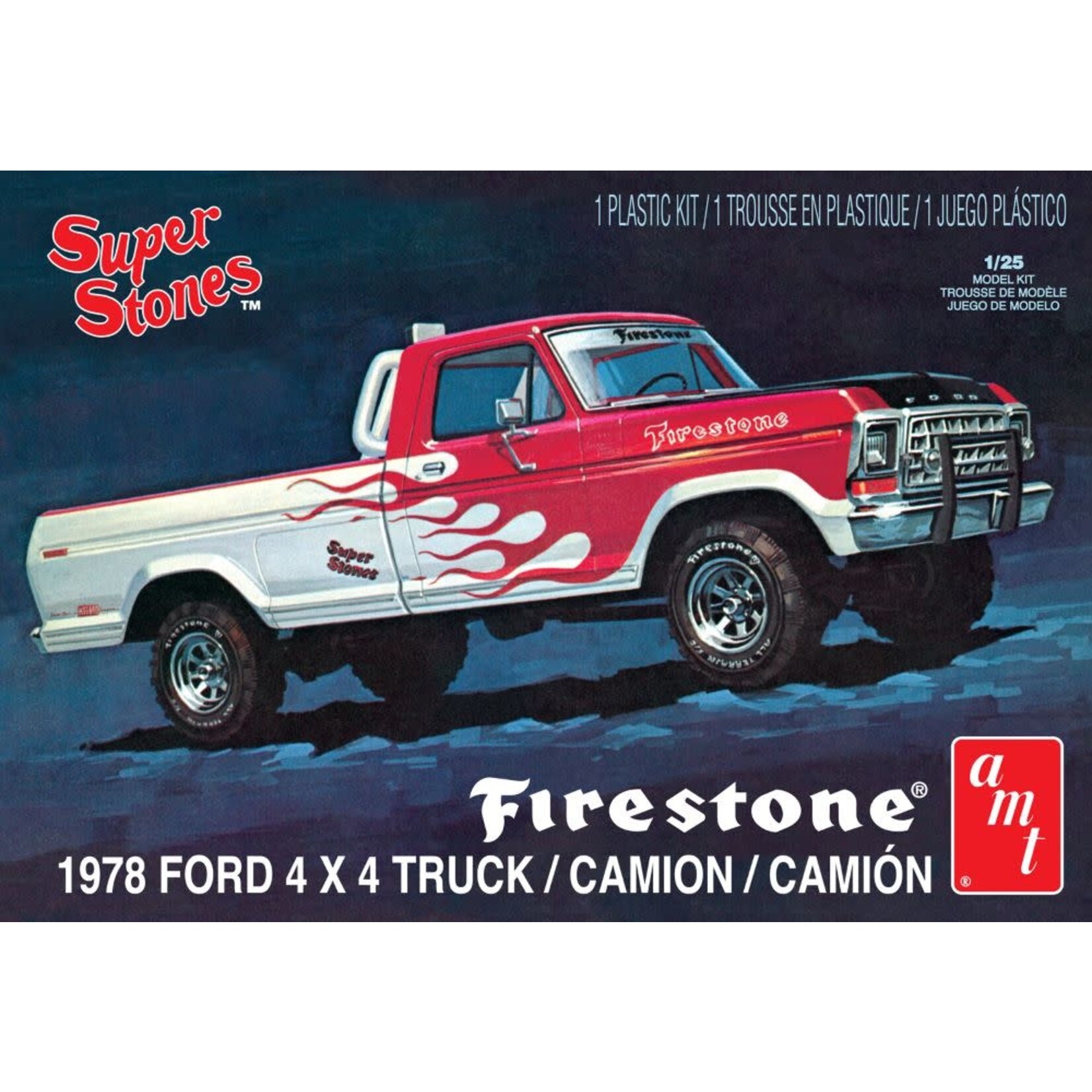 AMT 858 1/25 1978 Ford 4x4 Firestone Super Stones Pickup Truck