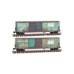 Micro Trains Line 99305840 N Scale Penn Central weathered 2pk