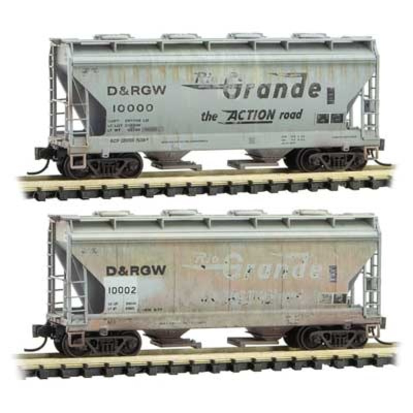 Micro Trains Line 99305590 N Scale DRGW weathered 2pk