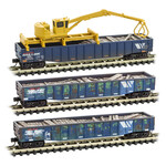 Micro Trains Line 99302030 N Montana Rail Link Tie Loader 3 Pack - Weathered