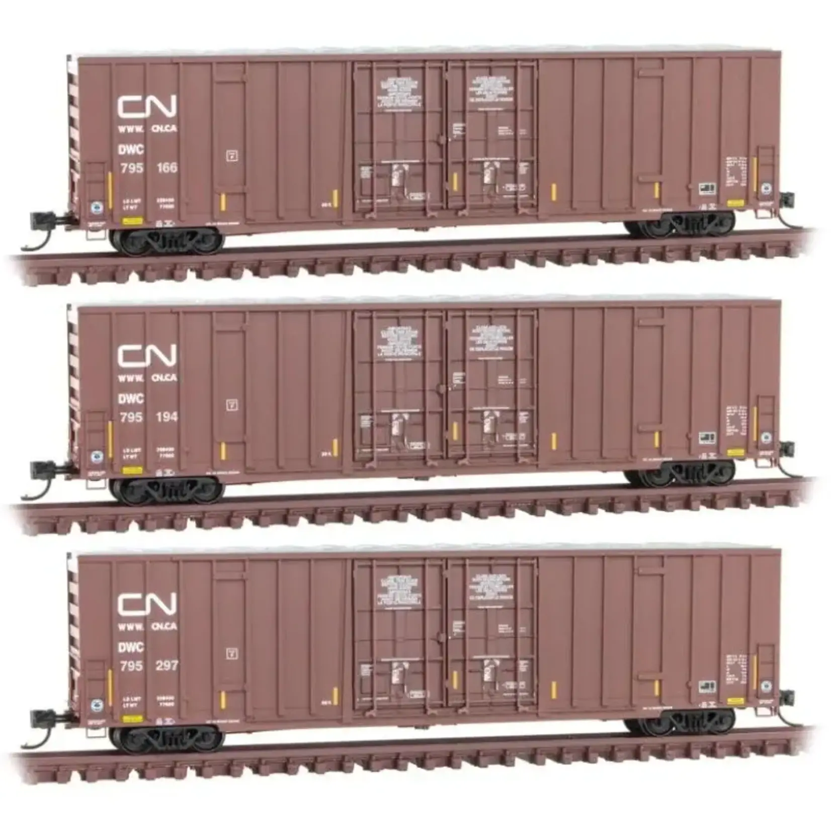 Micro Trains Line 99301870 N 60' Rib Side/DBL Plug Door High-Cube Canadian National