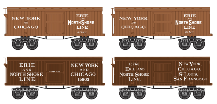 99301830 N CWE Erie & North Shore Line 4-Pack