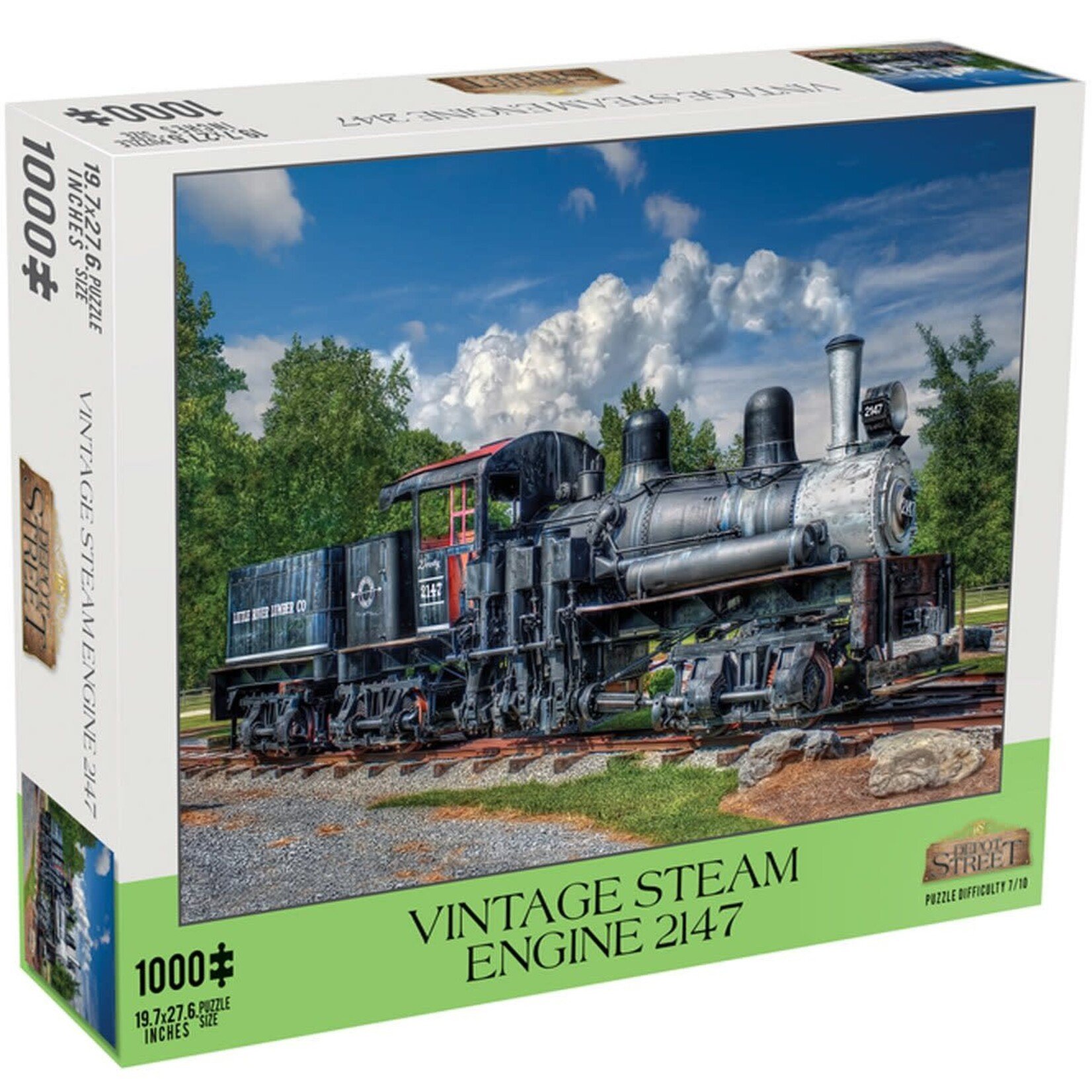 DS0003 Vintage Steam Engine 2147 1000 Piece Puzzle by Depot Street