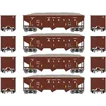 Athearn 1876 N 40' Outside Braced Hopper/Load, ARR (4) 1