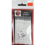 5901 Fine Detail Brushes - 20 Count - White