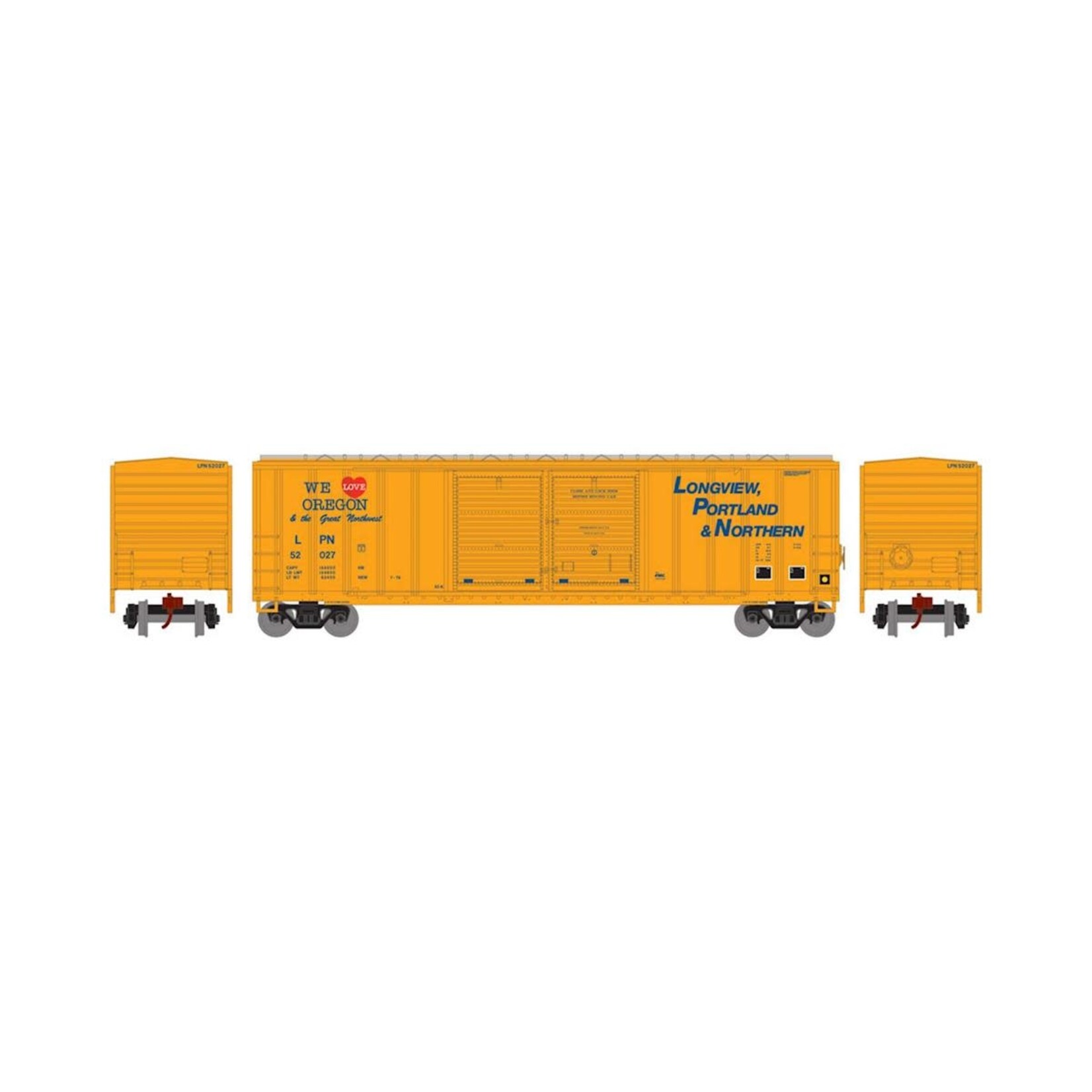 Athearn 17559 N 50' FMC Double Door Box LP&N 52027