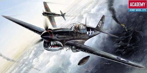 12465 1/72 P40M/N Warhawk Fighter