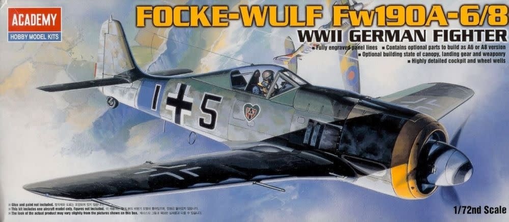 12480 1/72 Fw190A6/8 Butcher Fighter