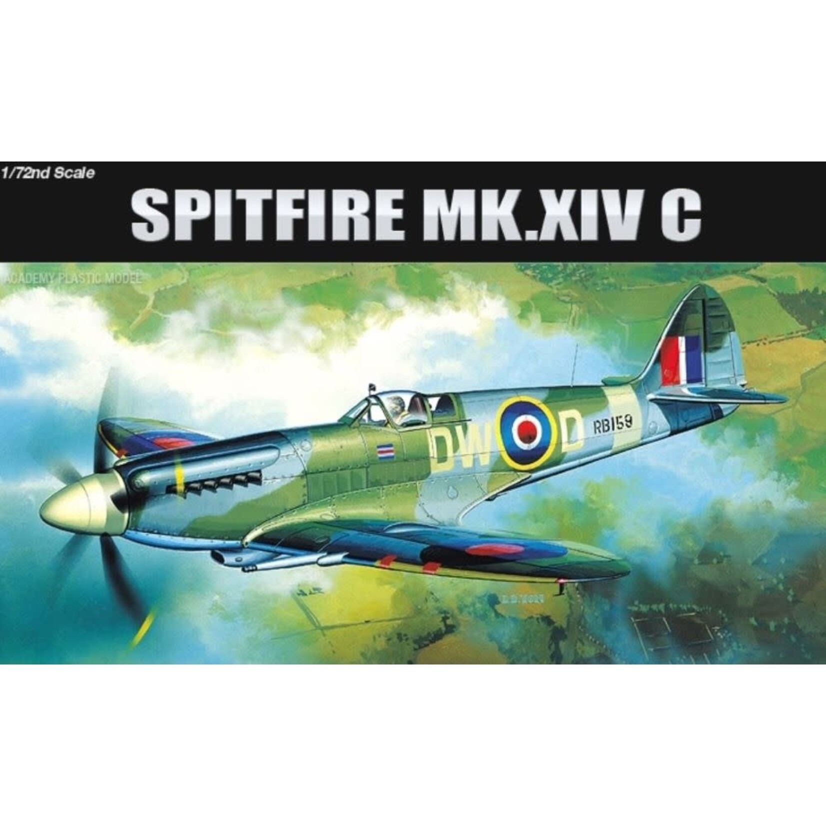 Academy 12484 1/72 Spitfire Mk XIV C RAF Fighter