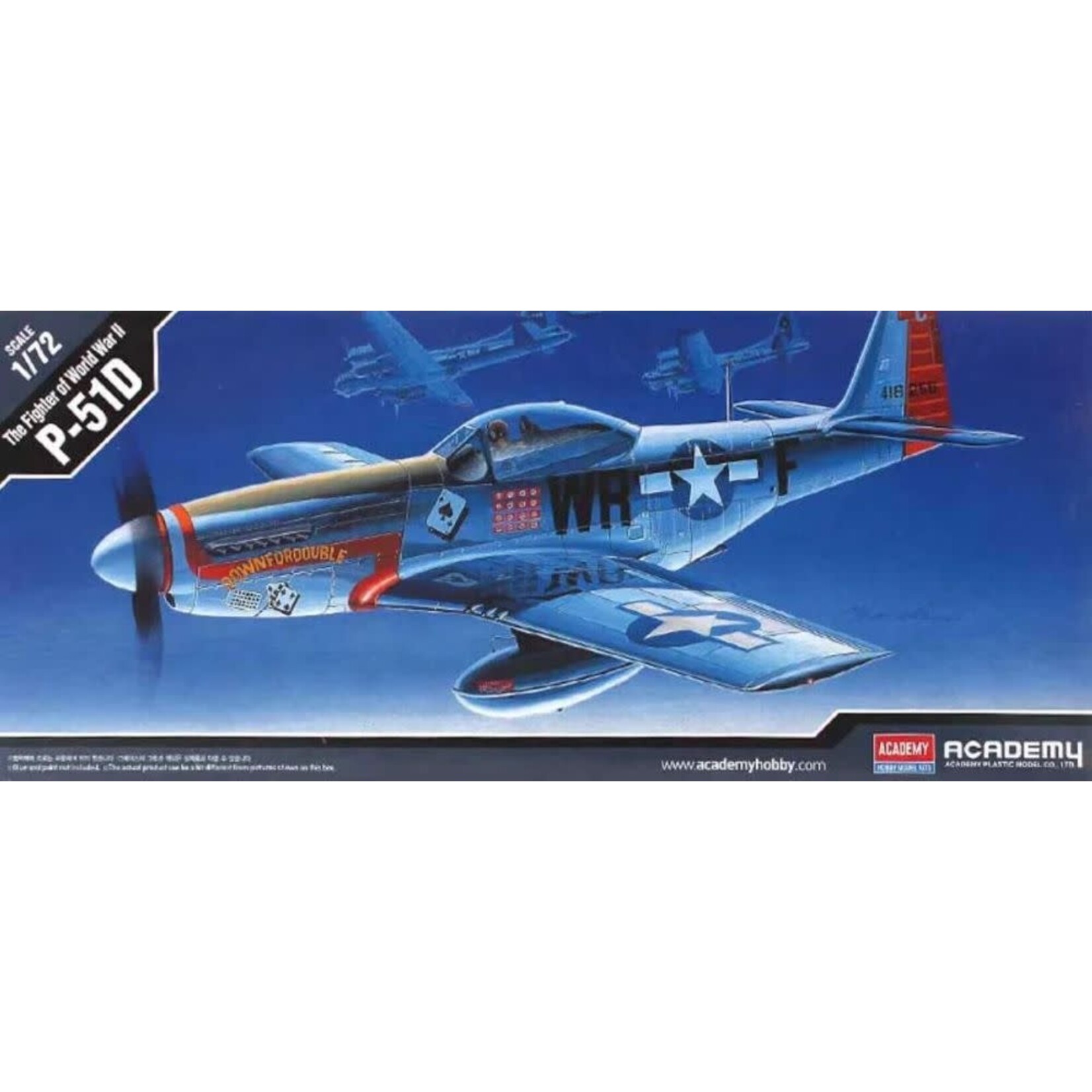 Academy 12485 1/72 P51D Mustang US Army Fighter