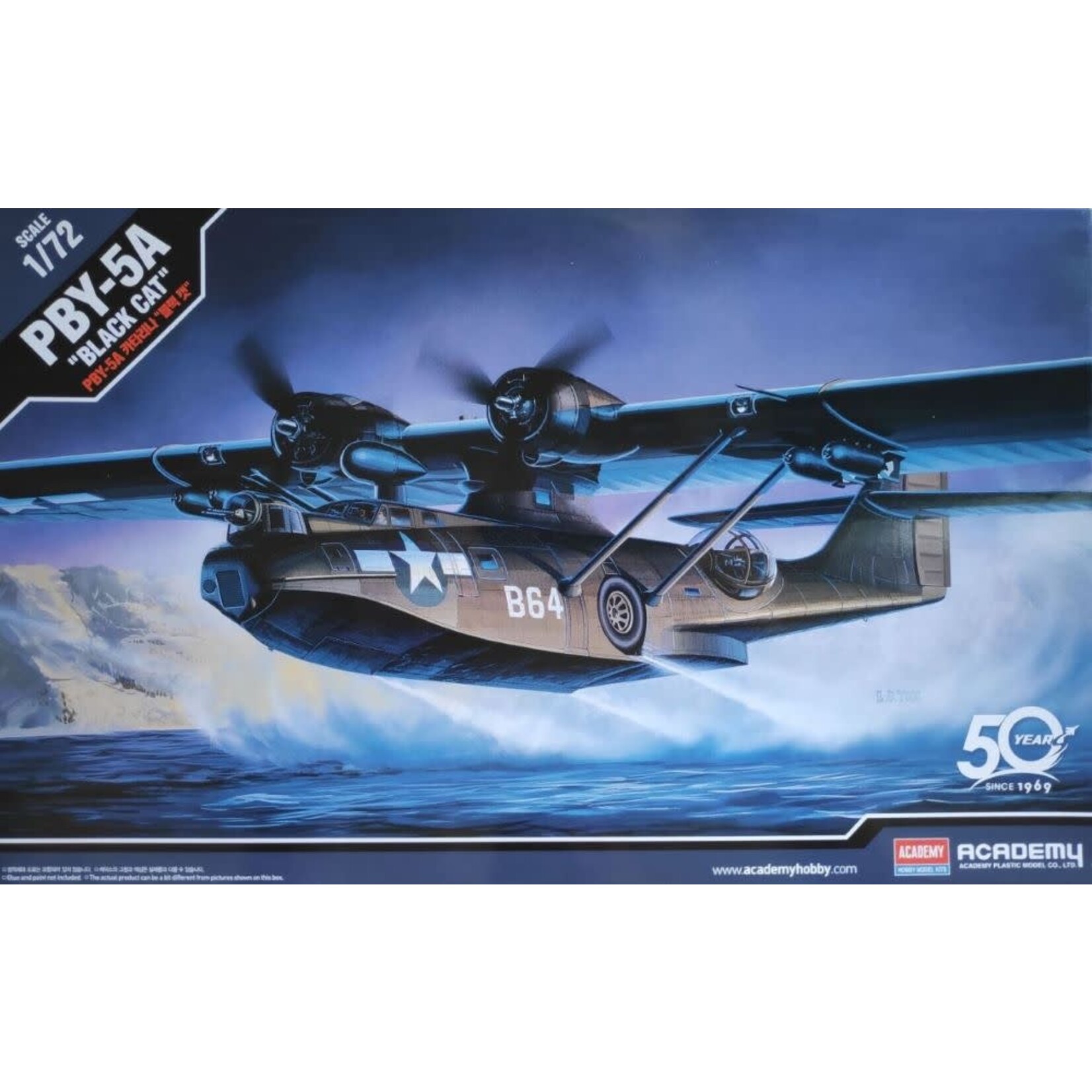 Academy 12487 1/72 PBY5A Black Cat Aircraft