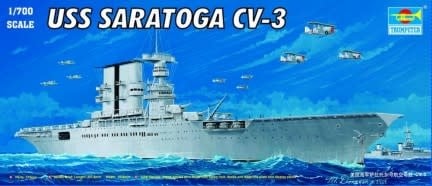 5738 1/700 USS Saratoga CV3 Aircraft Carrier