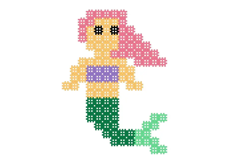 Micro Waffle - Mermaid - 150 Pieces