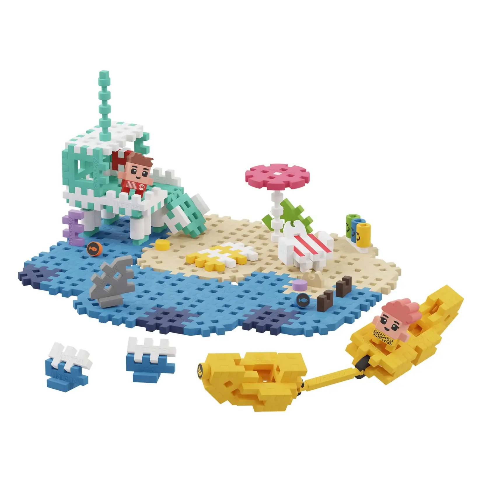 Marioinex Mini Waffle City - Beach - 148 Pieces