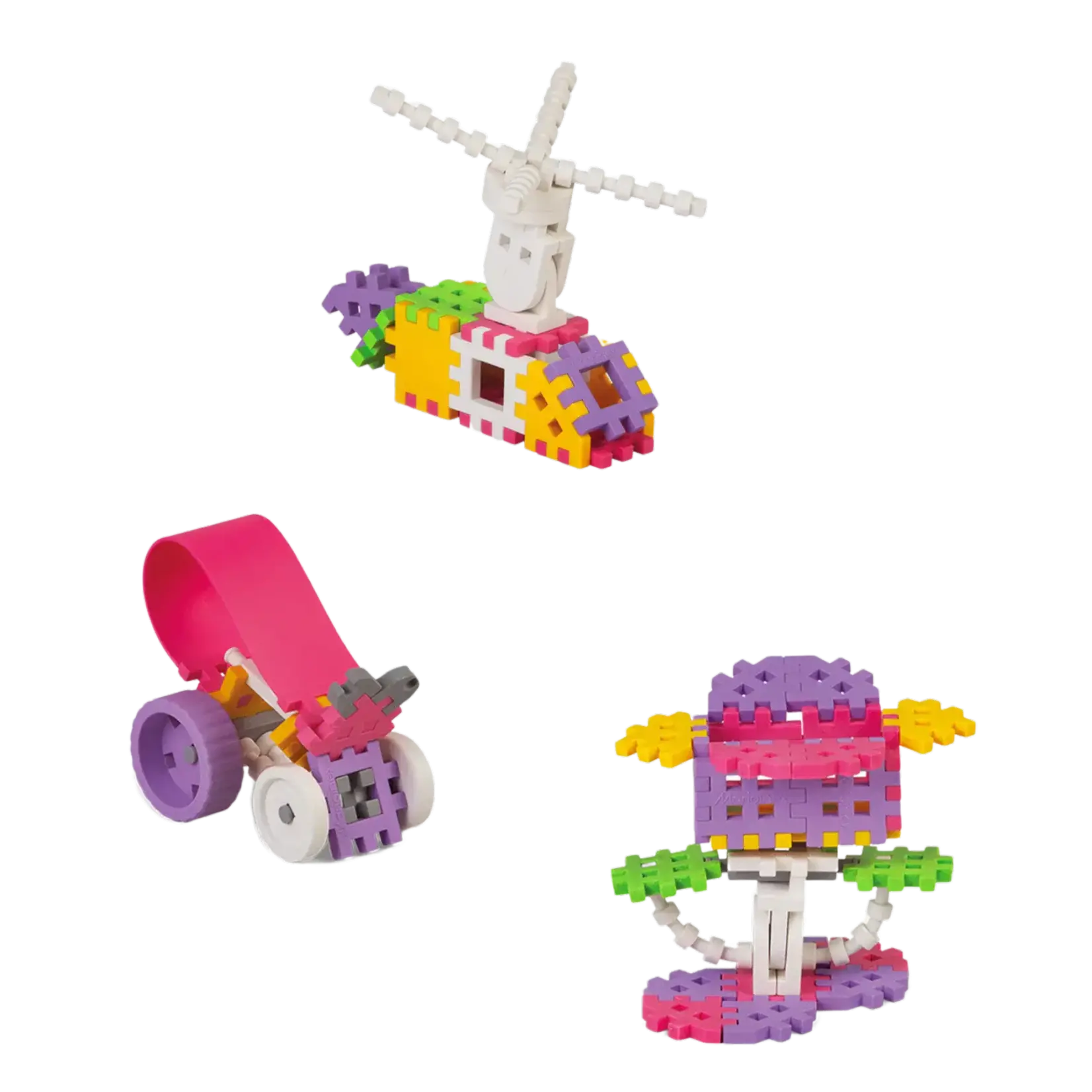 Marioinex Mini Waffle Constructor - 140 Pieces - Pink