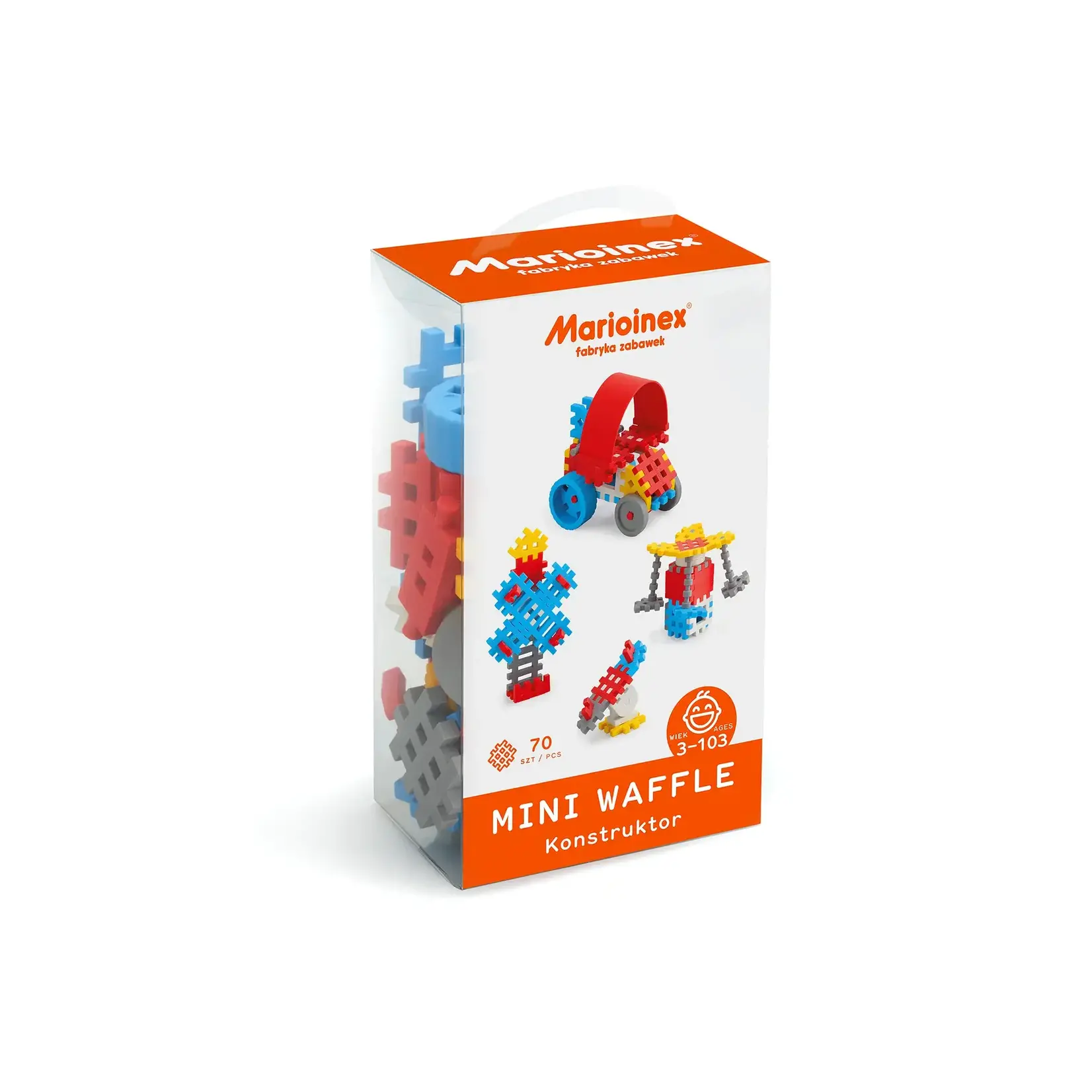 Marioinex Mini Waffle Constructor - 70 Pieces - Blue