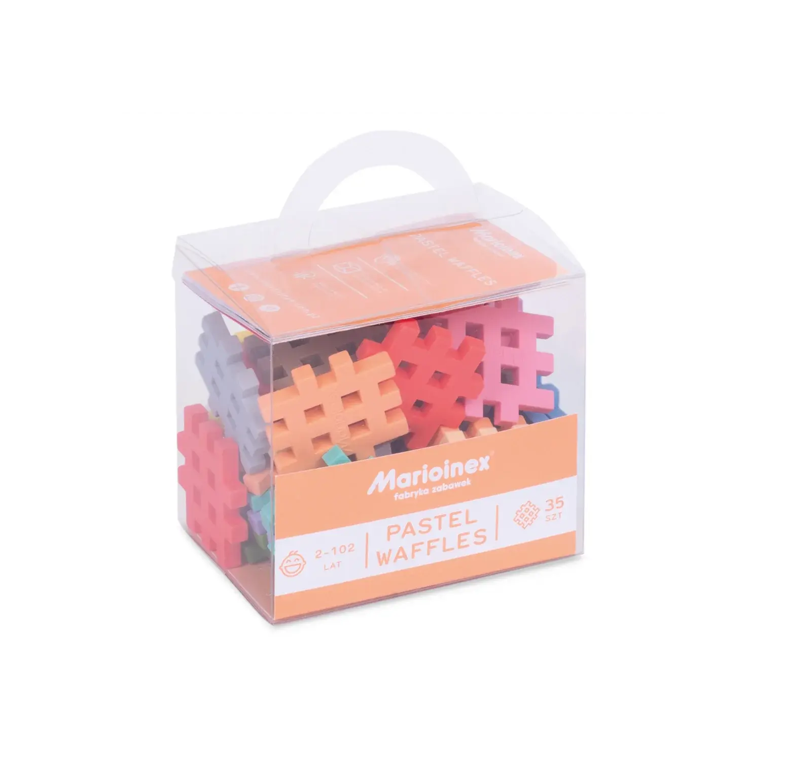 Mini Waffle Pastel - 35 Pieces