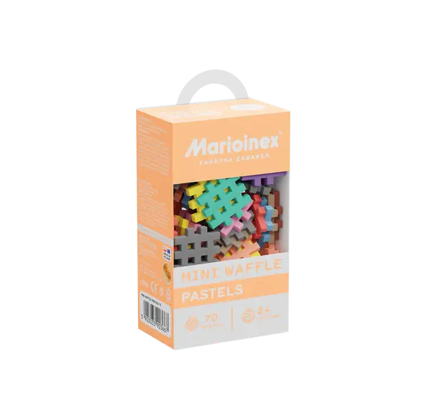 Mini Waffle Pastel - 70 Pieces