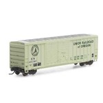 Athearn 17276 N RTR 50' FMC Offset Dbl Door Box, BN/UofO 223667