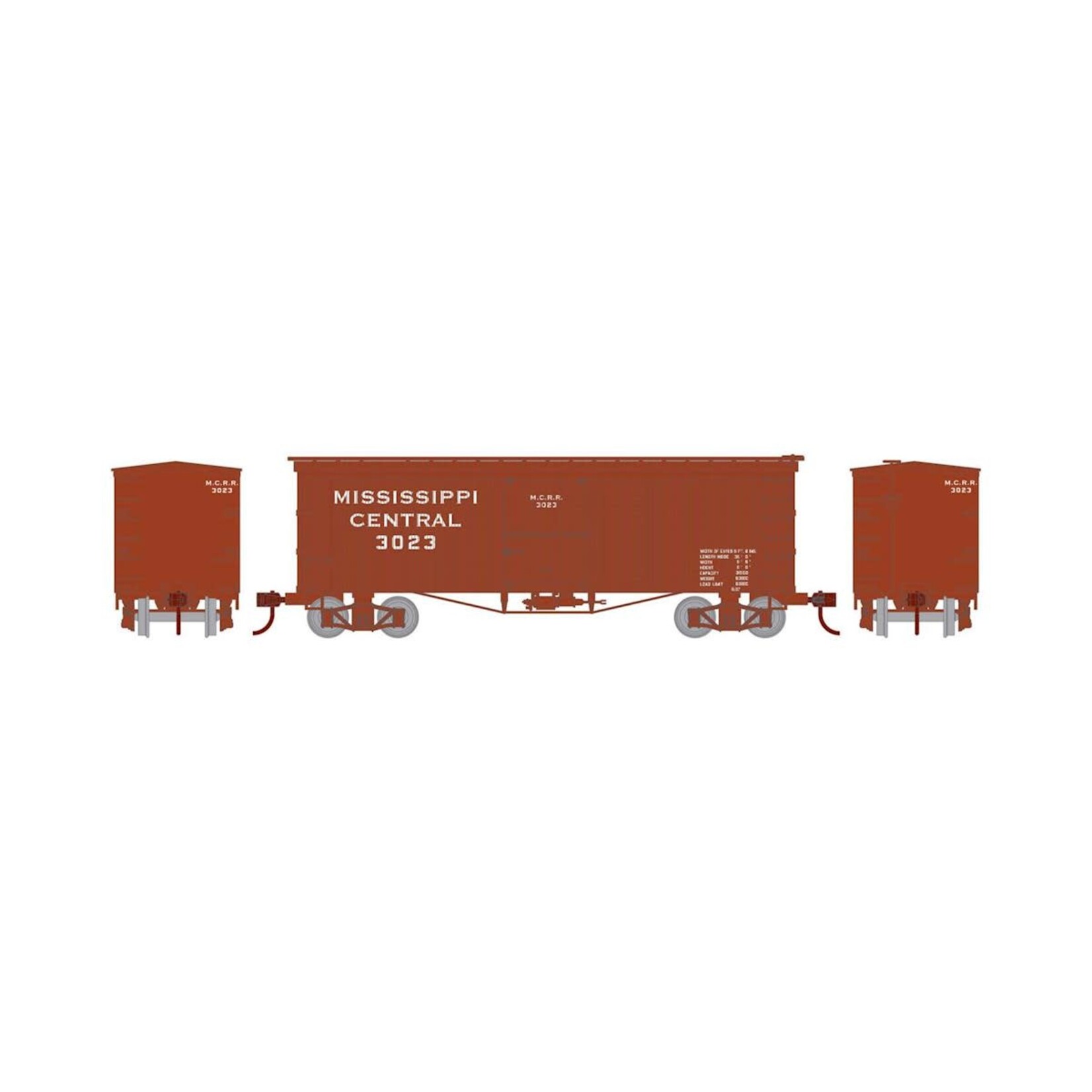 Athearn 15118 N 36' Old Time Wood Box MSC 3023