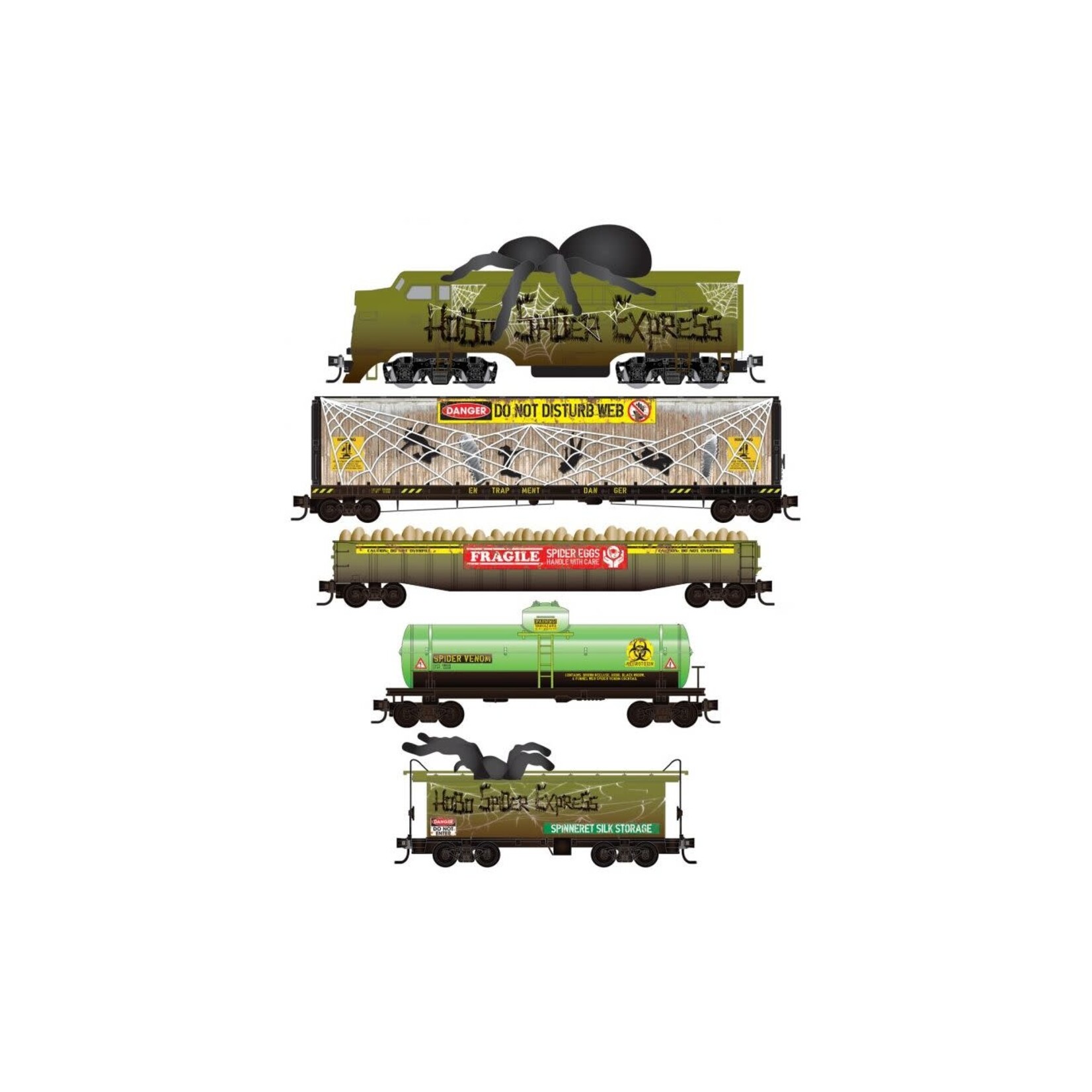 Micro Trains Line 99321350 N Spider Express Train Set