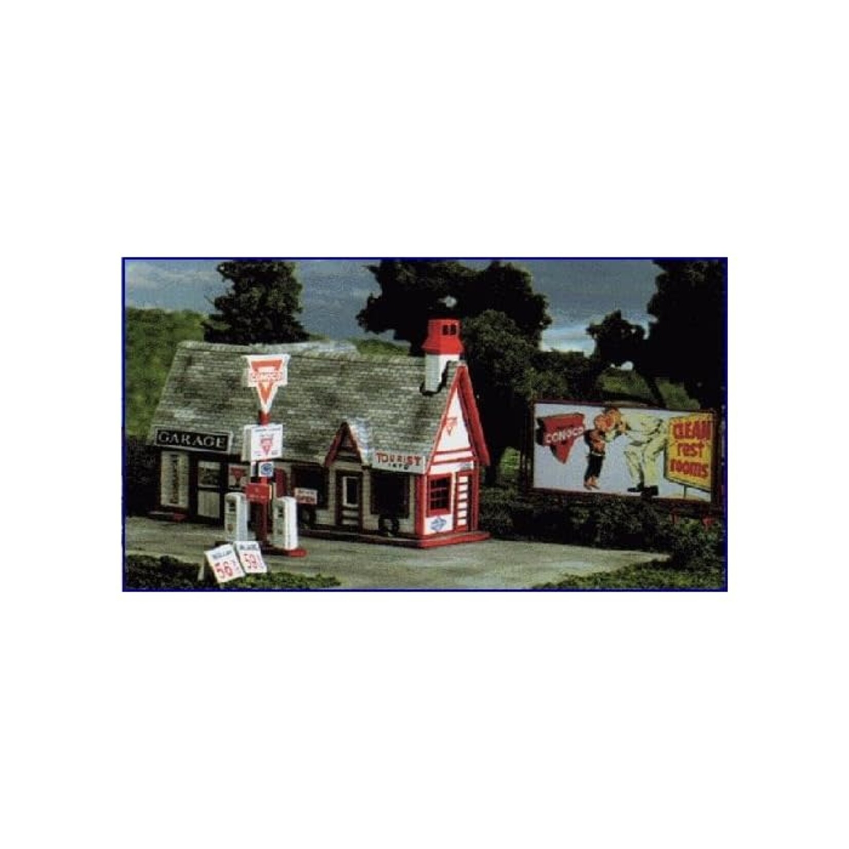 Blair Line 81 N Ernie's Gas Station - 2-3/4 x 1-3/4" 6.8 x 4.3cm Kit